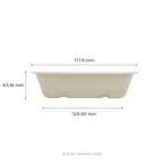Karat Earth 16oz Molded Fiber Take Out Container, Rectangular — 500 pcs — product photo 4