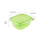 Karat Earth 16oz PLA Hinged Deli Container, Green — 200 pcs — product photo 5