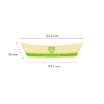 Karat Earth 2.0 lb Bamboo Natural Food Tray, Generic Print — 1,000 pcs — product photo 5