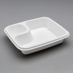 Karat Earth 2 Compartments, Molded Fiber Nacho Tray, PFAS free — 600 pcs — product photo 2