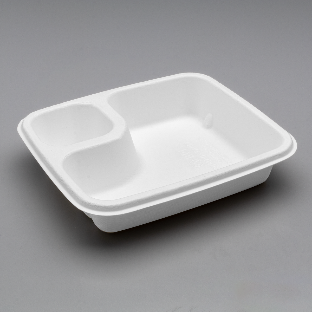 Karat Earth 2 Compartments, Molded Fiber Nacho Tray, PFAS free — 600 pcs — product photo 2