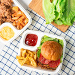 Karat Earth 2 Compartments, Molded Fiber Nacho Tray, PFAS free — 600 pcs — product photo 4
