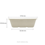 Karat Earth 20oz Molded Fiber Take Out Container, Rectangular — 500 pcs — product photo 4
