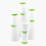 Karat Earth 24oz Eco-Friendly Paper Hot Cups (90mm), One Cup, One Earth Print — 500 pcs — product photo 2