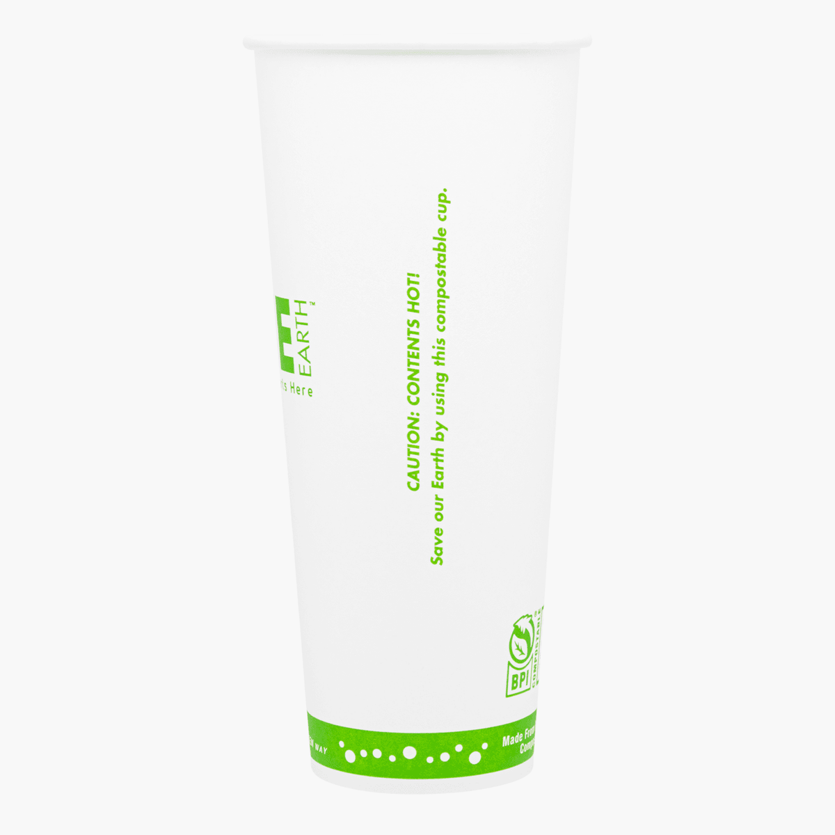 Karat Earth 24oz Eco-Friendly Paper Hot Cups (90mm), One Cup, One Earth Print — 500 pcs — product photo 5