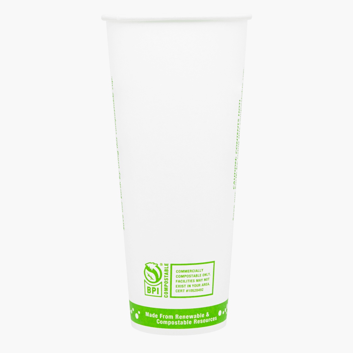 Karat Earth 24oz Eco-Friendly Paper Hot Cups (90mm), One Cup, One Earth Print — 500 pcs — product photo 6