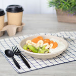Karat Earth 24oz Molded Fiber Round Bowl, PFAS Free, Natural — 500 pcs