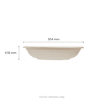 Karat Earth 24oz Molded Fiber Round Bowl, PFAS Free, Natural — 500 pcs — product photo 4