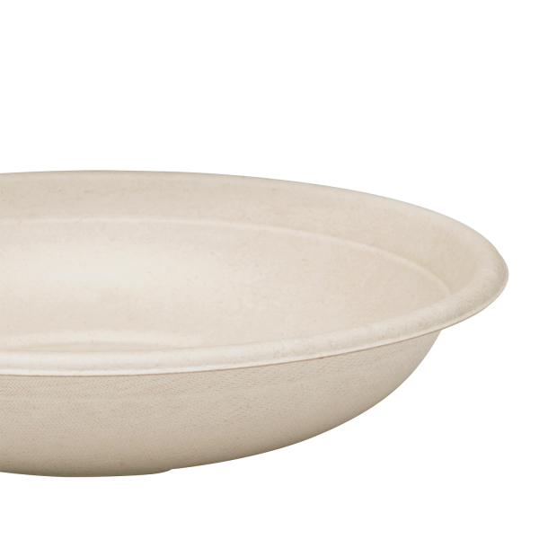Karat Earth 24oz Molded Fiber Round Bowl, PFAS Free, Natural — 500 pcs — product photo 5