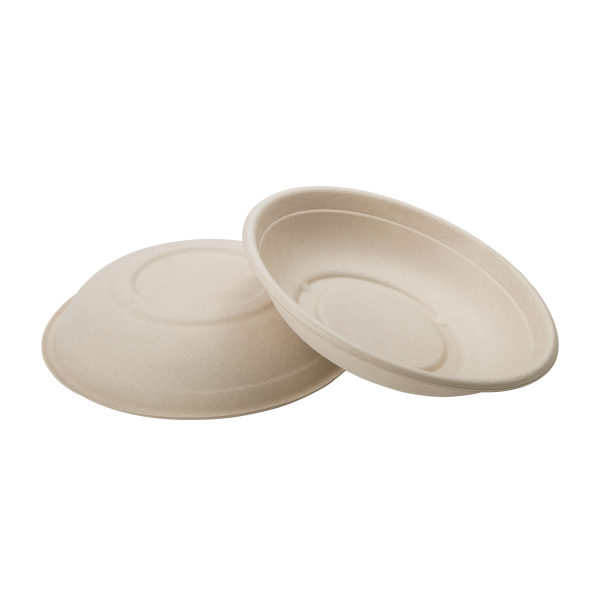 Karat Earth 24oz Molded Fiber Round Bowl, PFAS Free, Natural — 500 pcs — product photo 6