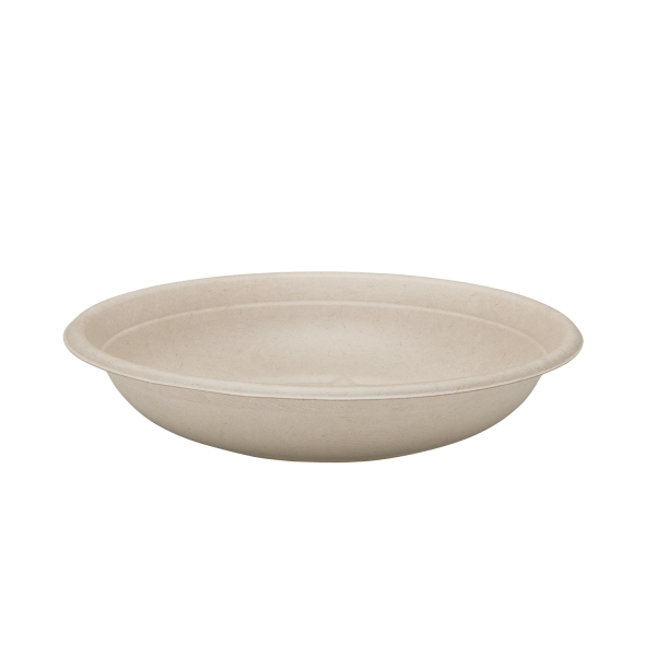 Karat Earth 24oz Molded Fiber Round Bowl, PFAS Free, Natural — 500 pcs — product photo 7