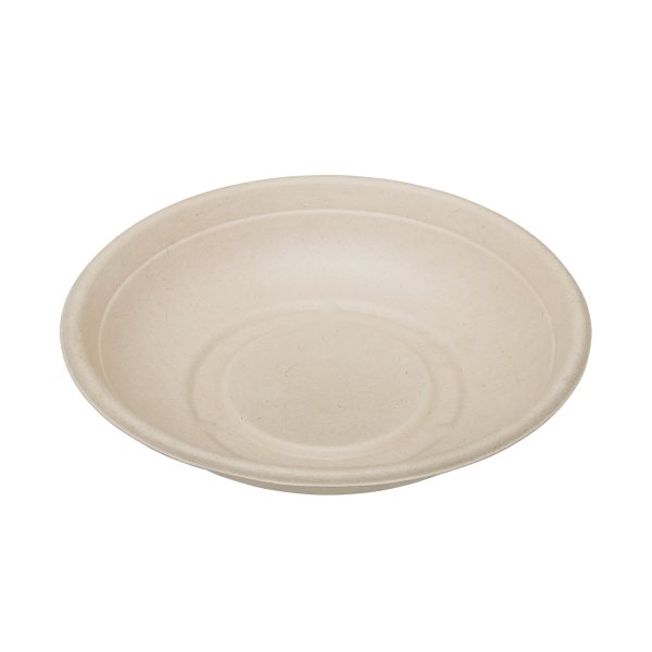 Karat Earth 24oz Molded Fiber Round Bowl, PFAS Free, Natural — 500 pcs — product photo 8