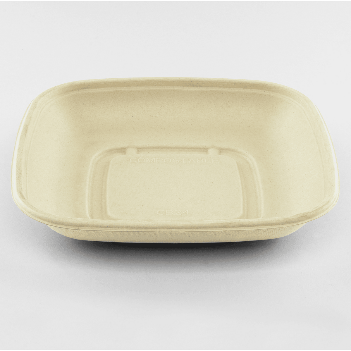 Karat Earth 24oz Molded Fiber Square Bowl, PFAS Free Containers, Natural — 300 pcs — product photo 2