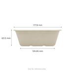 Karat Earth 24oz Molded Fiber Take Out Container, Rectangular — 500 pcs — product photo 4