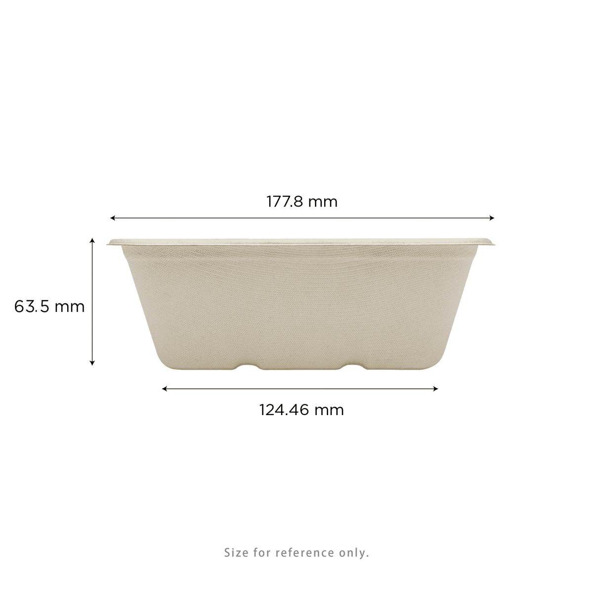 Karat Earth 24oz Molded Fiber Take Out Container, Rectangular — 500 pcs — product photo 4
