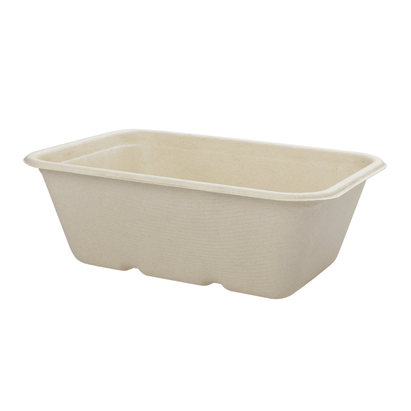 Karat Earth 24oz Molded Fiber Take Out Container, Rectangular — 500 pcs — product photo 6