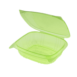 Karat Earth 24oz PLA Hinged Deli Container, Green — 200 pcs — product photo 2