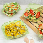 Karat Earth 24oz PLA Hinged Deli Container, Green — 200 pcs — product photo 3