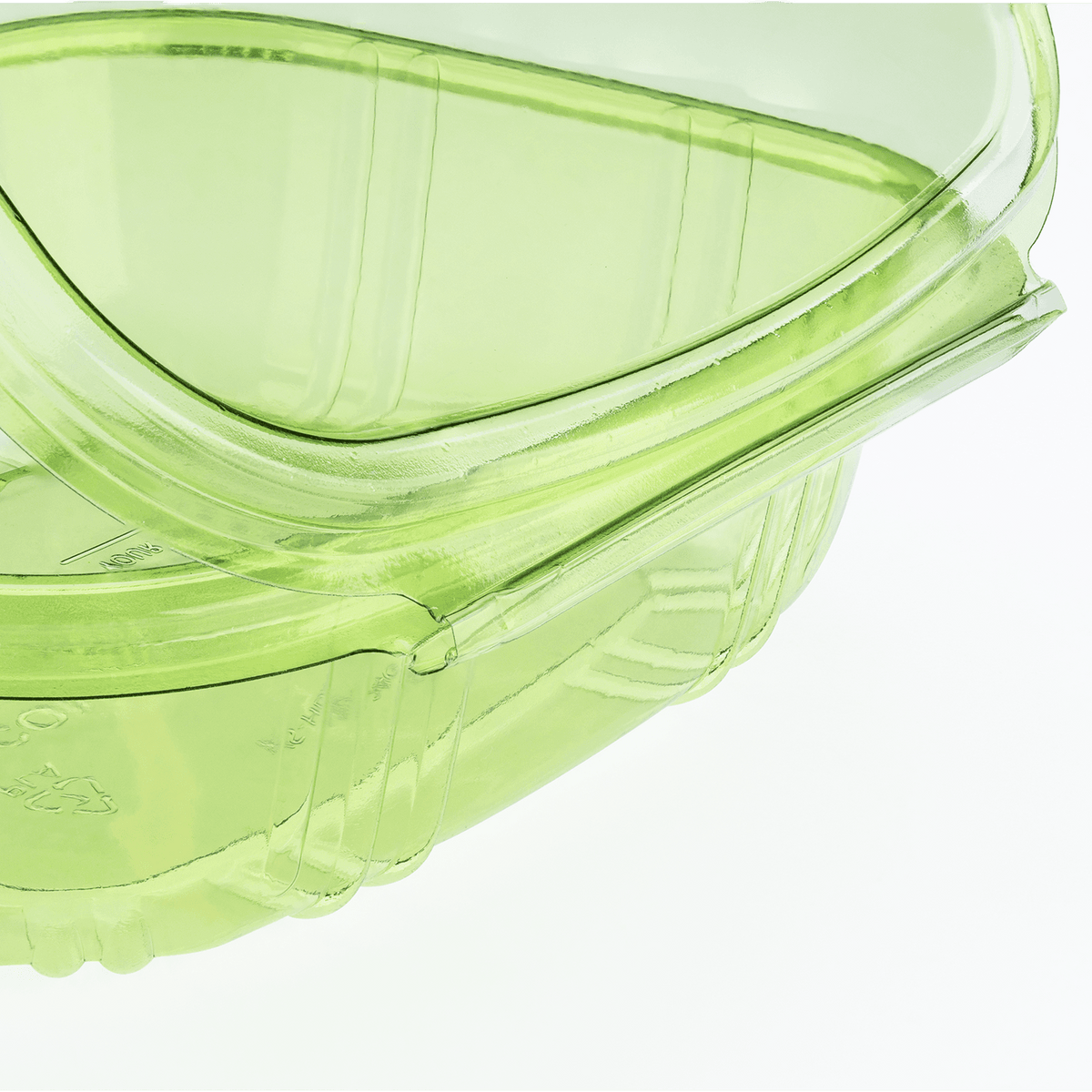 Karat Earth 24oz PLA Hinged Deli Container, Green — 200 pcs — product photo 6