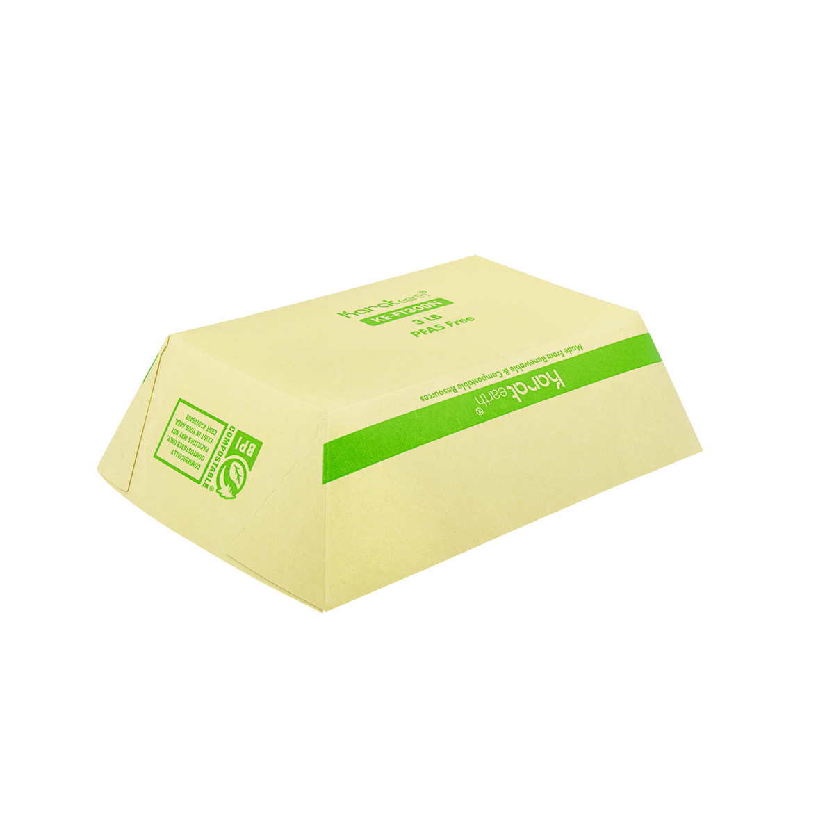 Karat Earth 3.0 lb Bamboo Natural Food Tray, Generic Print — 500 pcs — product photo 7