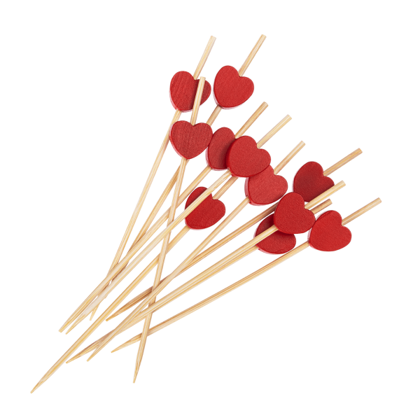 Karat Earth 3.5'' Bamboo Pick, Red — 5,000 pcs — product photo 2
