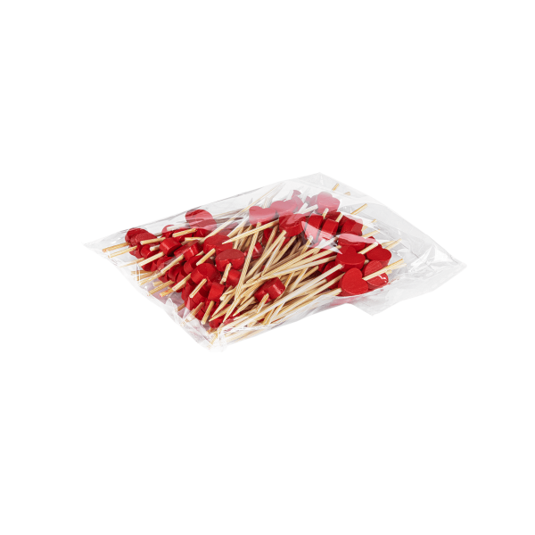 Karat Earth 3.5'' Bamboo Pick, Red — 5,000 pcs — product photo 4