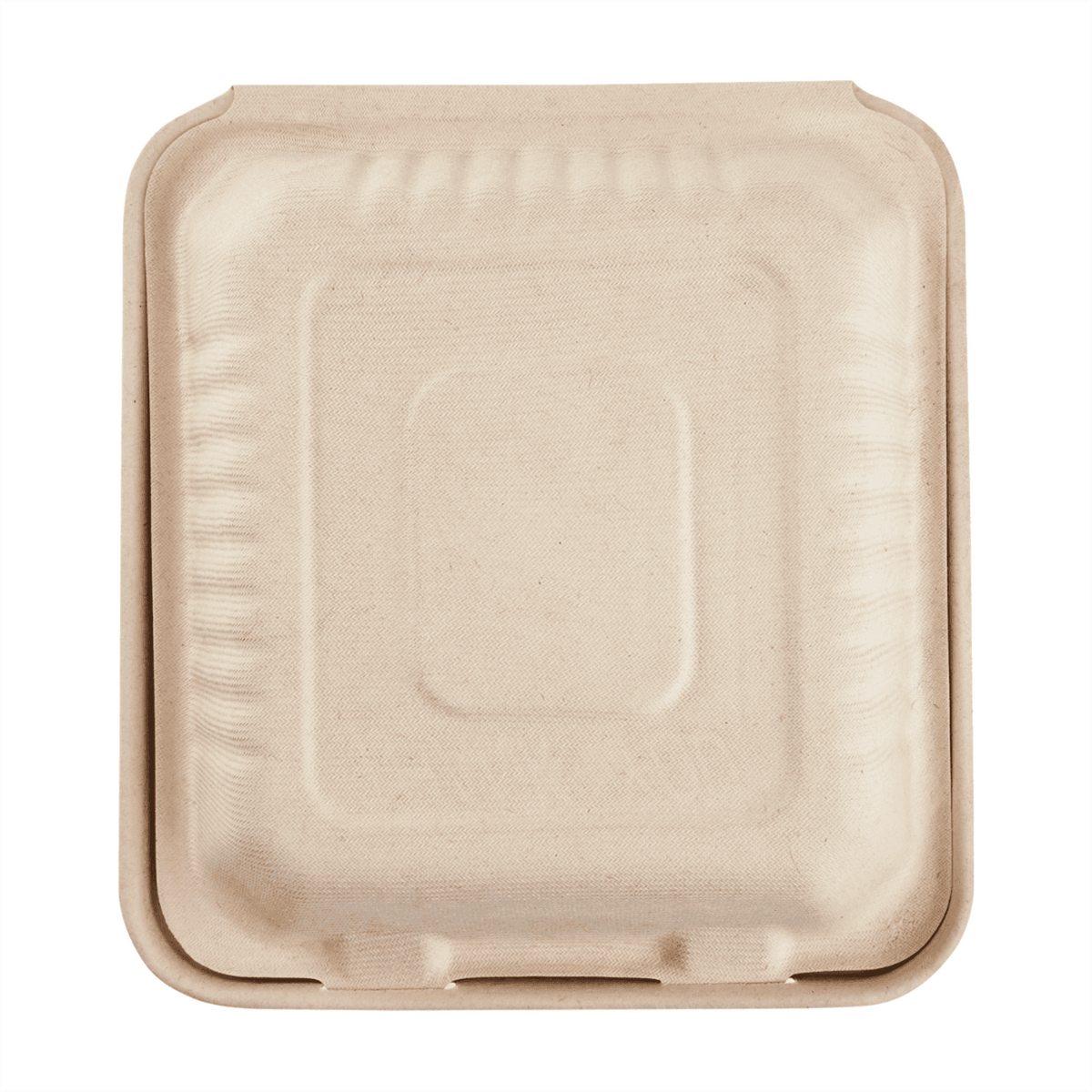 Karat Earth 3 Compartments, 8''x8'' Molded Fiber Hinged Containers, PFAS Free, Natural — 200 pcs — product photo 8