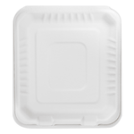Karat Earth 3 Compartments, 8''x8'' Molded Fiber Hinged Containers, PFAS Free, White — 200 pcs — product photo 7