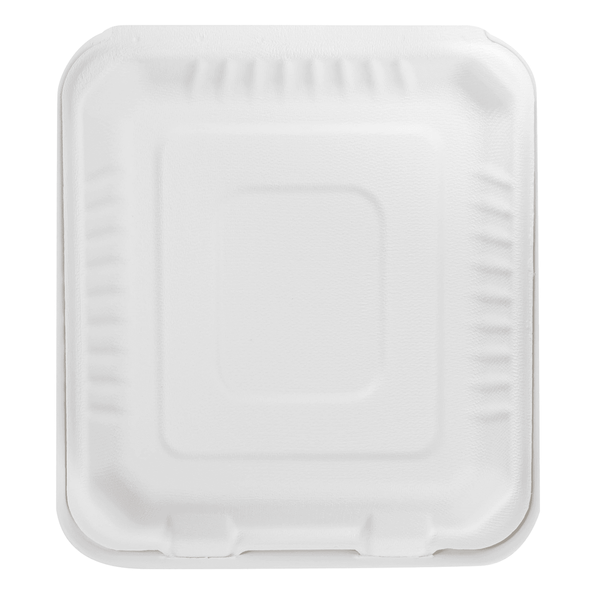 Karat Earth 3 Compartments, 8''x8'' Molded Fiber Hinged Containers, PFAS Free, White — 200 pcs — product photo 7