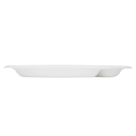 Karat Earth 3 Compartments, 9'' Molded Fiber Round Plates, PFAS Free, White — 500 pcs — product photo 6