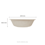 Karat Earth 32oz Molded Fiber Round Bowl, PFAS Free, Natural — 500 pcs — product photo 4