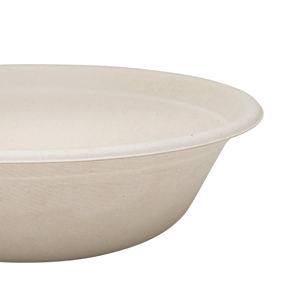 Karat Earth 32oz Molded Fiber Round Bowl, PFAS Free, Natural — 500 pcs — product photo 5