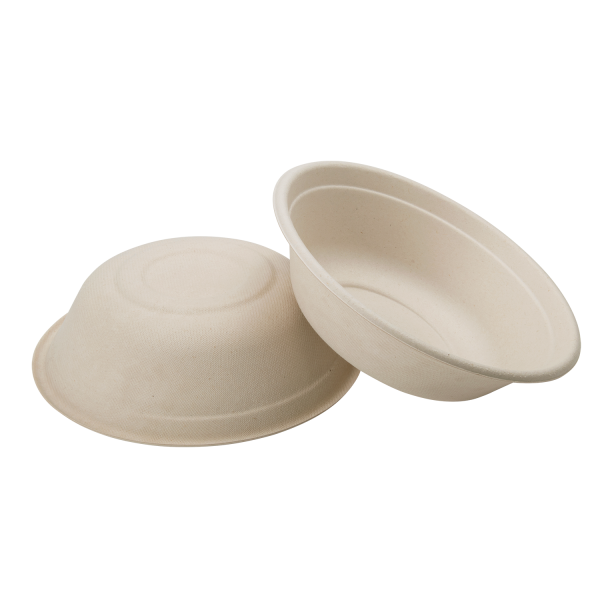 Karat Earth 32oz Molded Fiber Round Bowl, PFAS Free, Natural — 500 pcs — product photo 6