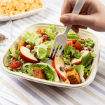 Karat Earth 32oz Molded Fiber Square Bowl, PFAS Free Containers, Natural — 300 pcs — product photo 3