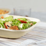 Karat Earth 32oz Molded Fiber Square Bowl, PFAS Free Containers, Natural — 300 pcs — product photo 4
