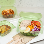 Karat Earth 32oz PLA Hinged Deli Container, Green — 200 pcs — product photo 3