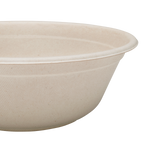 Karat Earth 40oz Molded Fiber Round Bowl, PFAS Free, Natural — 500 pcs — product photo 5