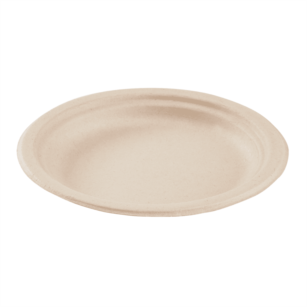 Karat Earth 6'' Molded Fiber Round Plates, PFAS Free, Natural — 1,000 pcs — product photo 2