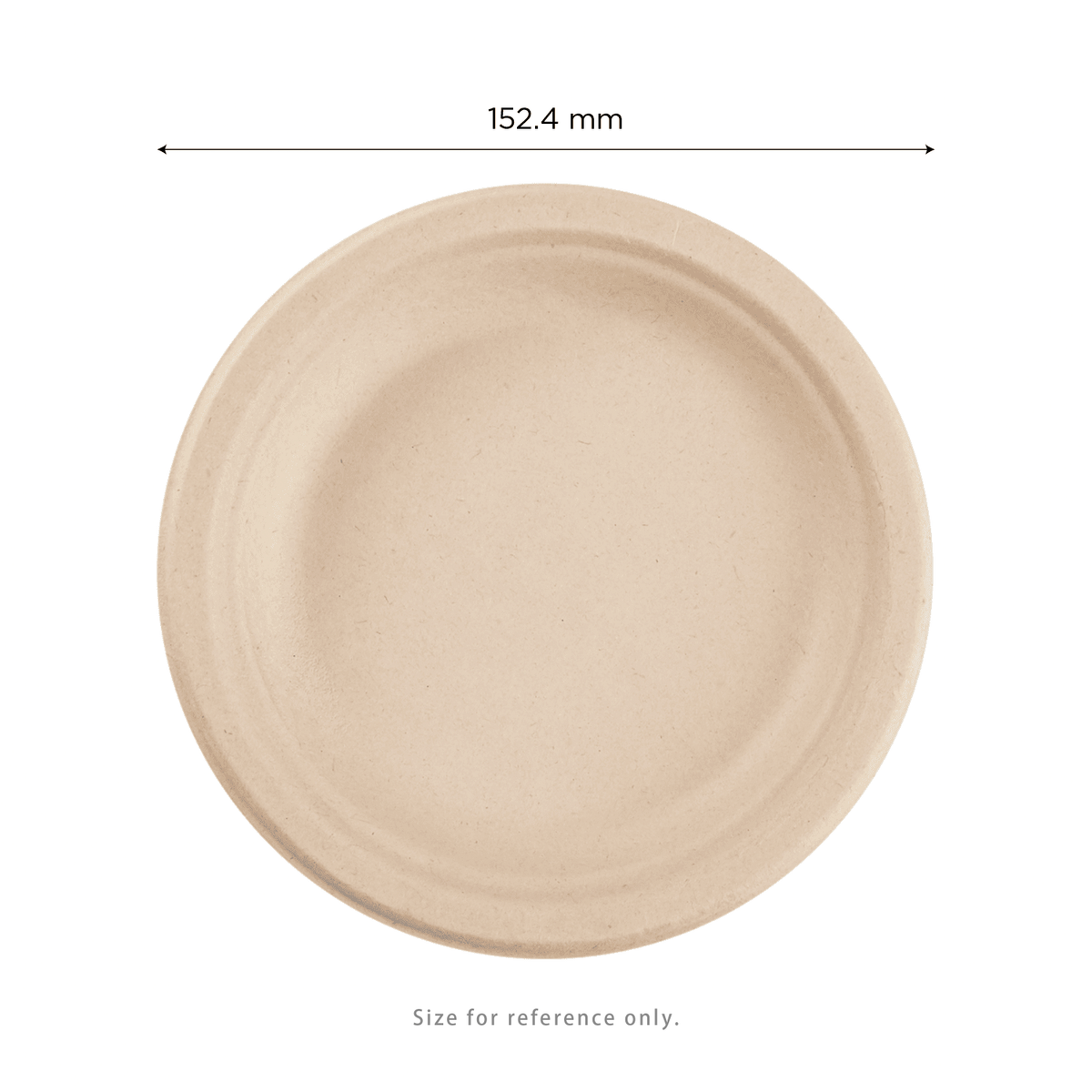 Karat Earth 6'' Molded Fiber Round Plates, PFAS Free, Natural — 1,000 pcs — product photo 3