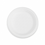 Karat Earth 6'' Molded Fiber Round Plates, PFAS Free, White — 1,000 pcs — product photo 2