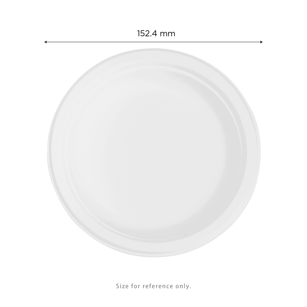 Karat Earth 6'' Molded Fiber Round Plates, PFAS Free, White — 1,000 pcs — product photo 3