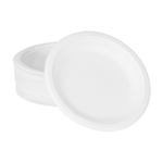 Karat Earth 6'' Molded Fiber Round Plates, PFAS Free, White — 1,000 pcs — product photo 8