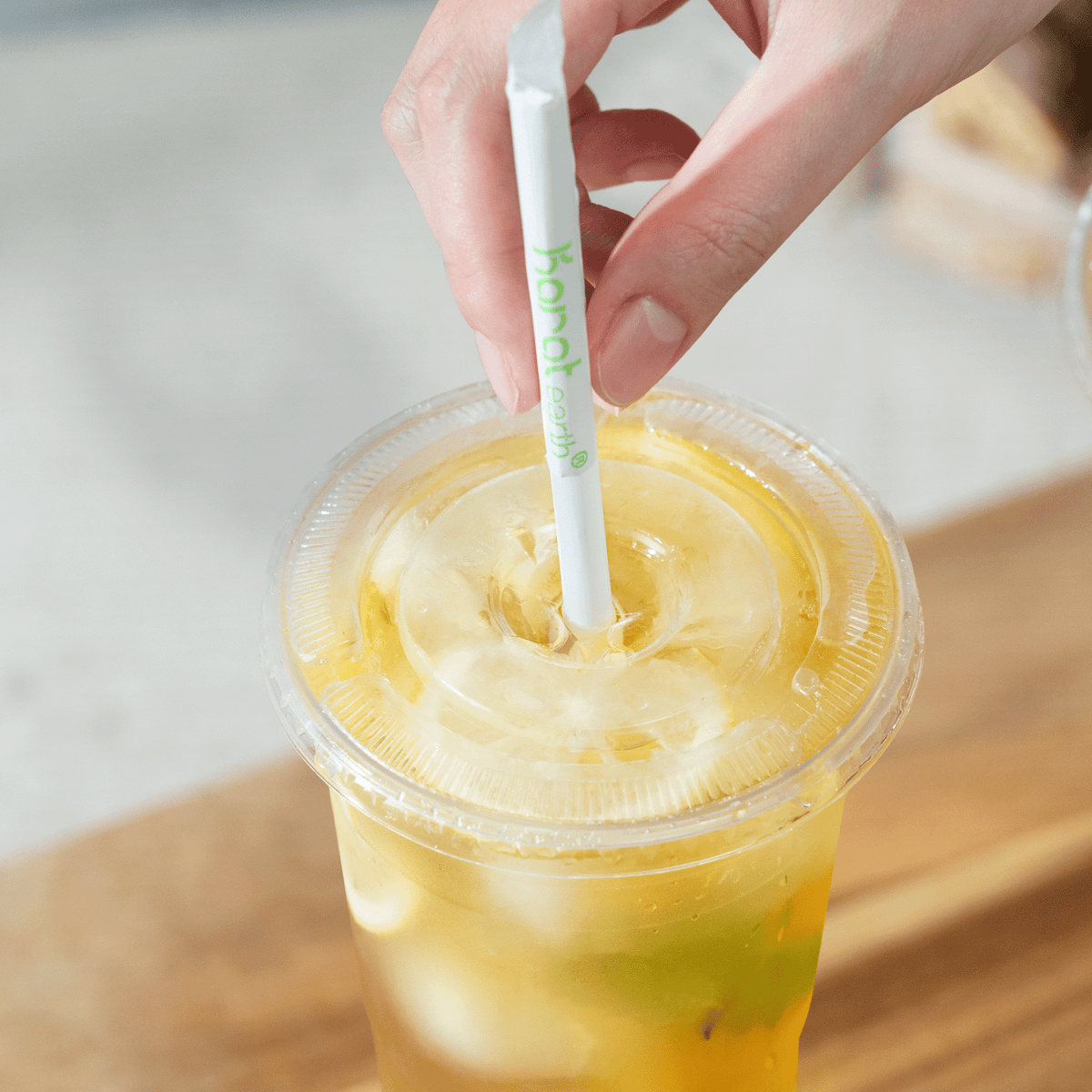 Karat Earth 7.75" PLA Giant Paper Wrapped Straw (8mm), White — 2,000 pcs — product photo 4