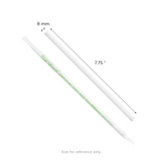 Karat Earth 7.75" PLA Giant Paper Wrapped Straw (8mm), White — 2,000 pcs — product photo 5