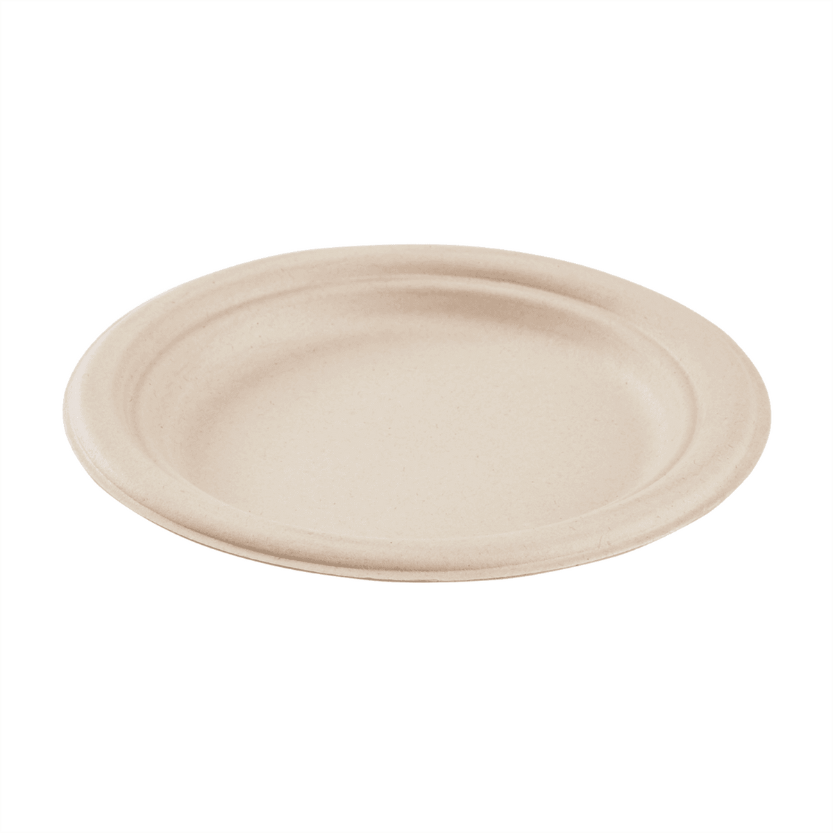Karat Earth 7'' Molded Fiber Round Plates, PFAS Free, Natural — 1,000 pcs — product photo 2