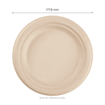 Karat Earth 7'' Molded Fiber Round Plates, PFAS Free, Natural — 1,000 pcs — product photo 3