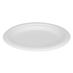 Karat Earth 7'' Molded Fiber Round Plates, PFAS Free, White — 1,000 pcs — product photo 7