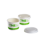Karat Earth 75.3mm Flat Lid for 4oz Compostable Paper Food Container & Paper Portion Cups — 1,000 pcs — product photo 4