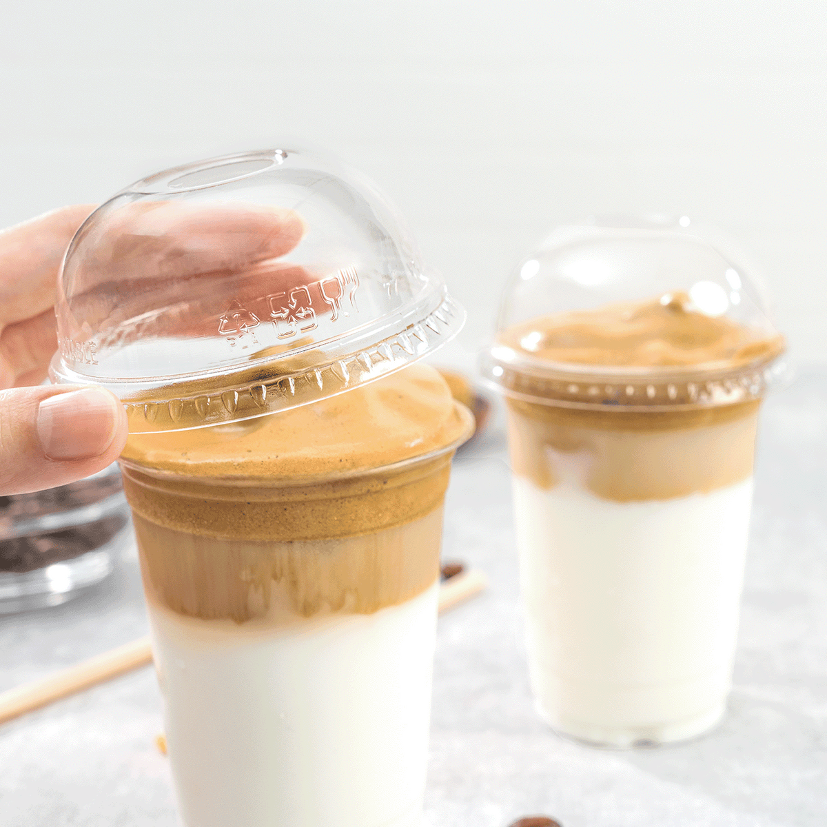 Karat Earth 78mm PLA Dome Lid for 10oz PLA Cup — 1,000 pcs — product photo 3