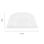Karat Earth 78mm PLA Dome Lid for 10oz PLA Cup — 1,000 pcs — product photo 5
